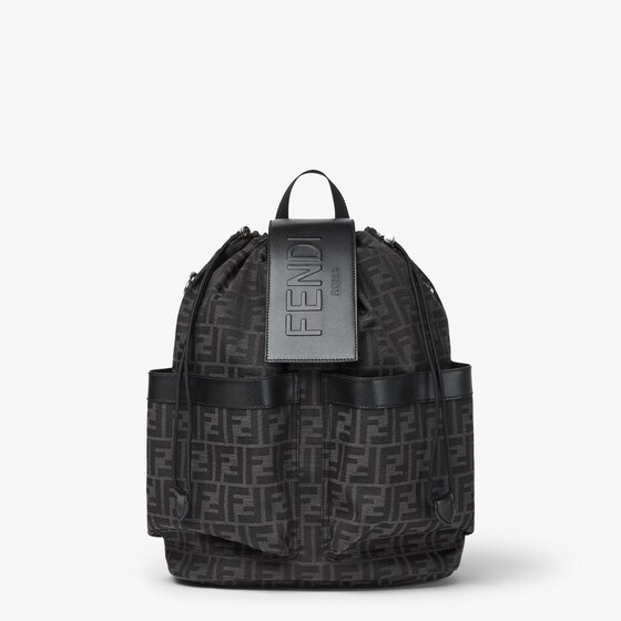 Fendi Ff Jacquard  Strike Medium In Black