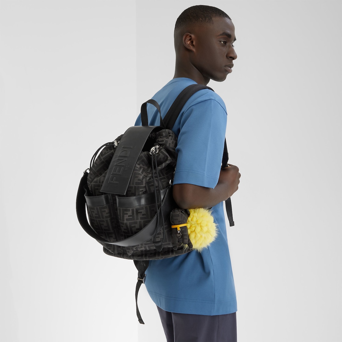 Mittelgroßer Rucksack Fendi Strike aus FF-Jacquard