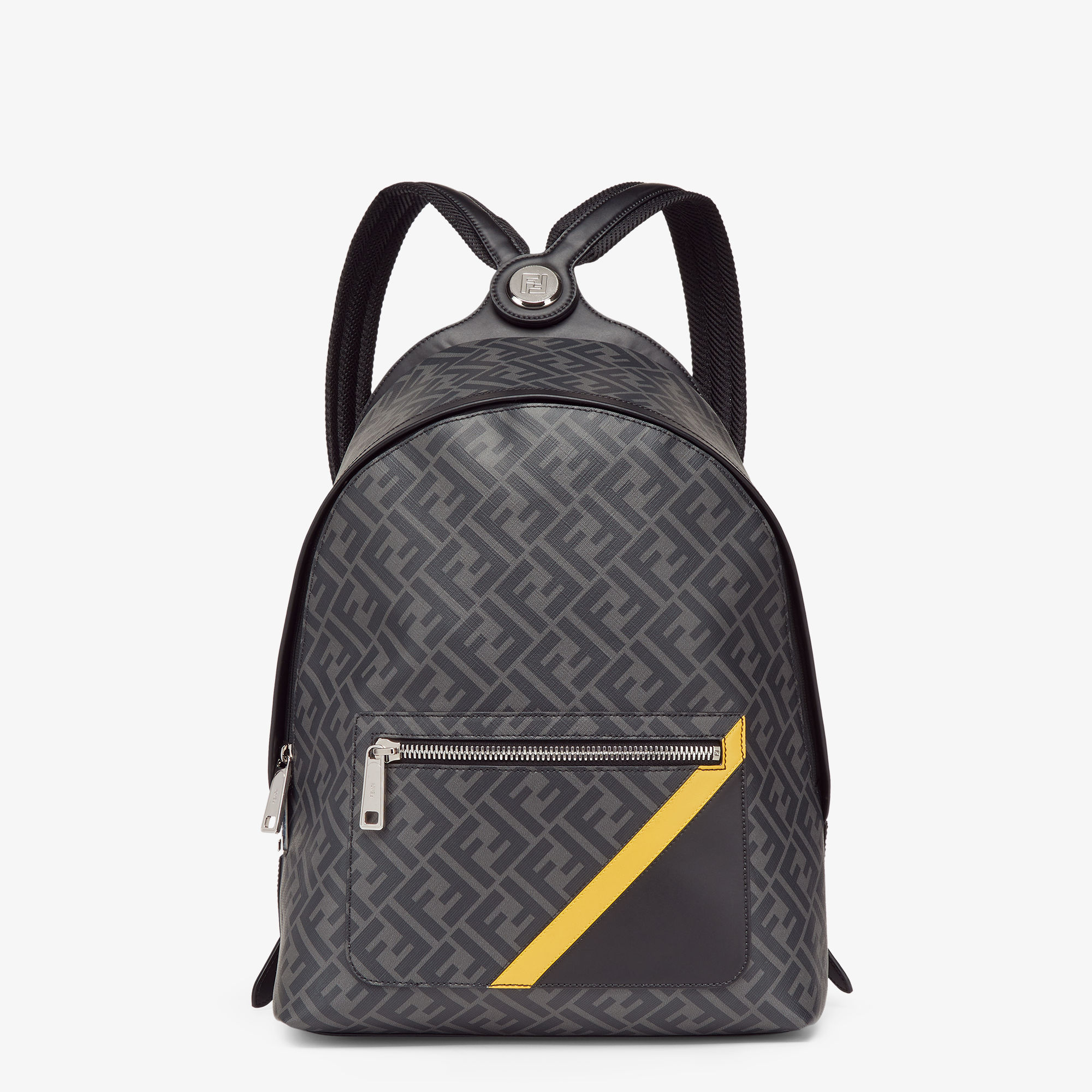 Fendi Diagonal Fendi Chiodo Medium - Black | FENDI US