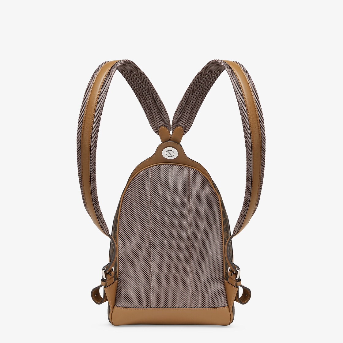 Fendi Chiodo Small Fendi Diagonal - Brown FF canvas backpack | Fendi