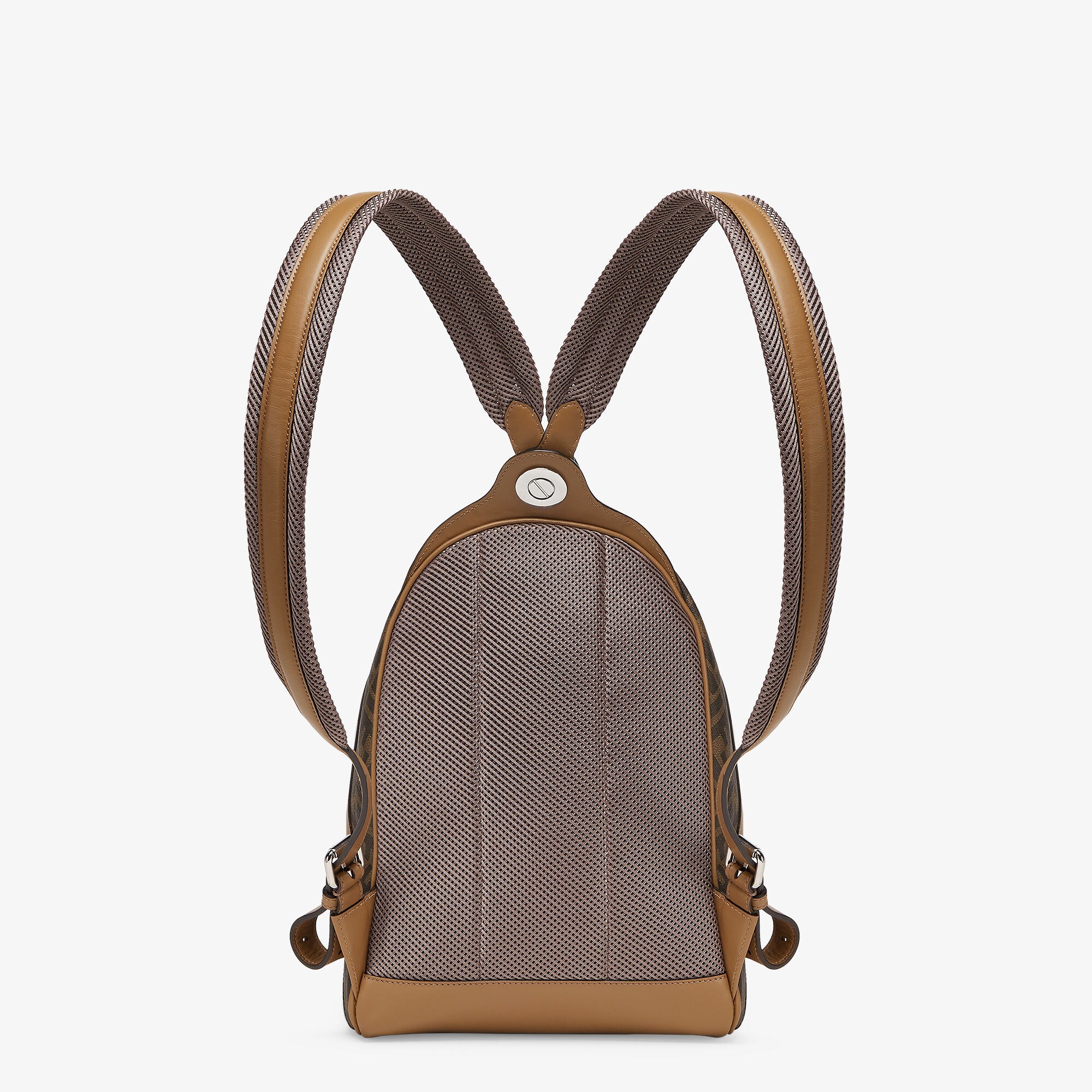 Fendi Chiodo Small Fendi Diagonal Fabric Brown | Fendi