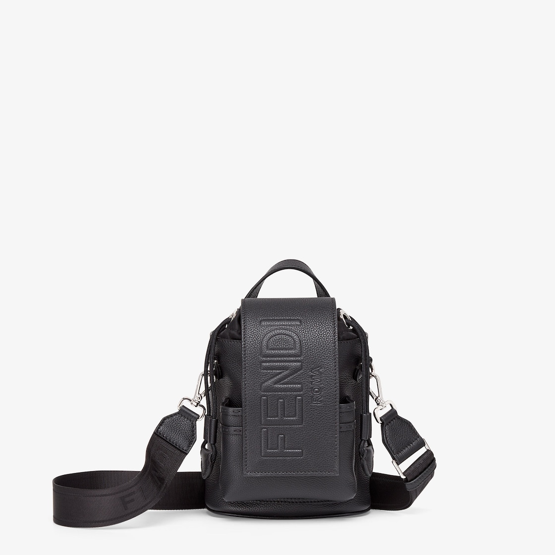 Fendi Roma Leather Fendi Strike Mini Leather Black - Image 1/5