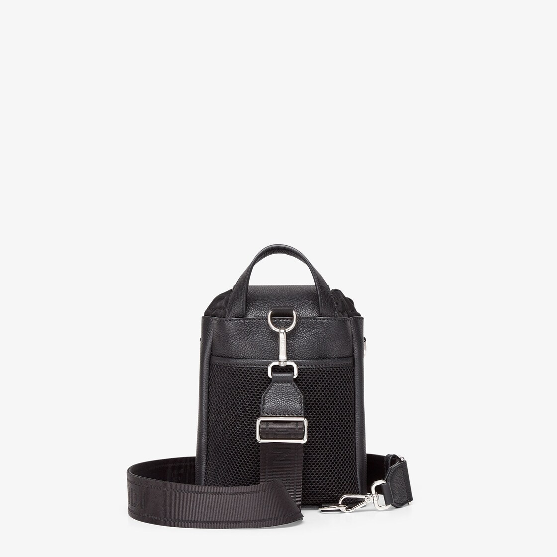 Fendi Roma Leather Fendi Strike Mini Leather Black - Image 3/5