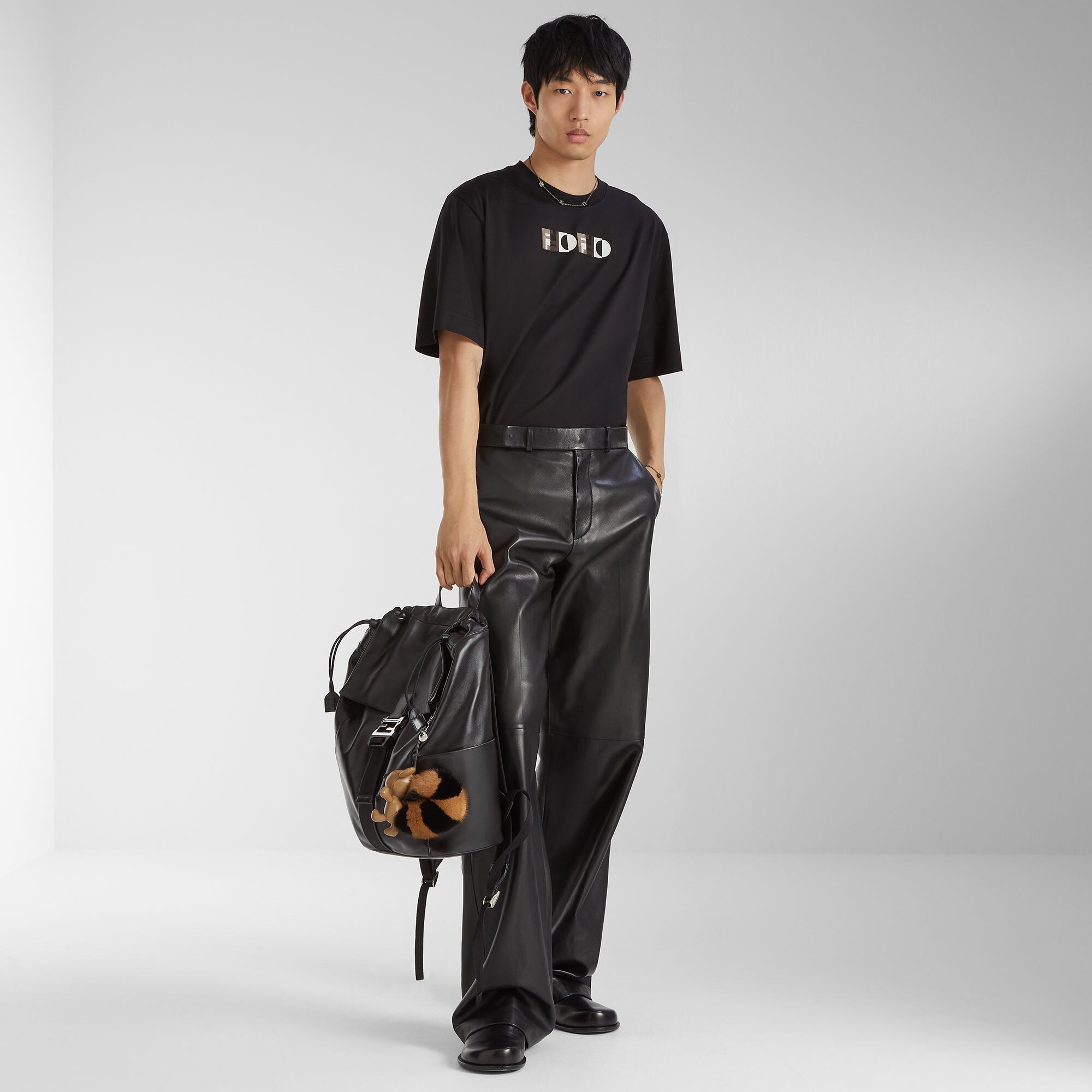 フェンディ フラックス バックパック レザー ブラック | Fendi