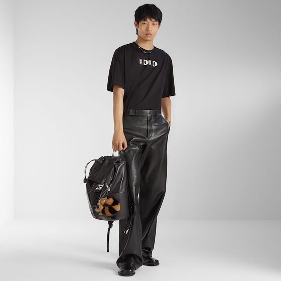 Fendi Flux backpack made of smooth black calf leather | Thumbnail 6