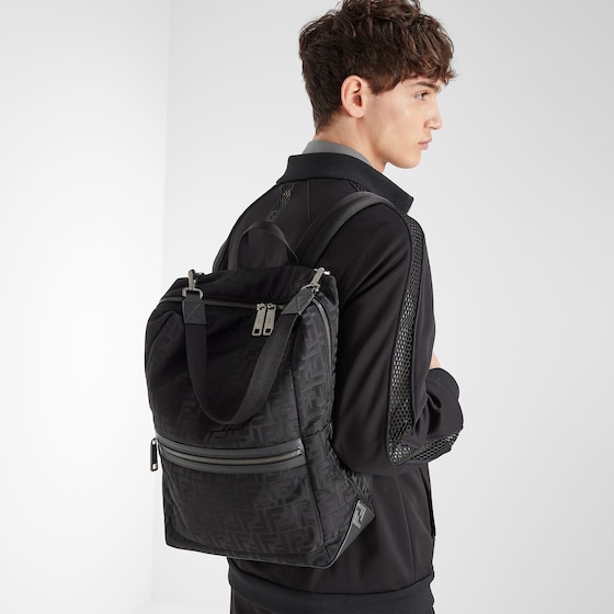 Fendi Lui backpack with a soft design, made of black padded | Thumbnail 3