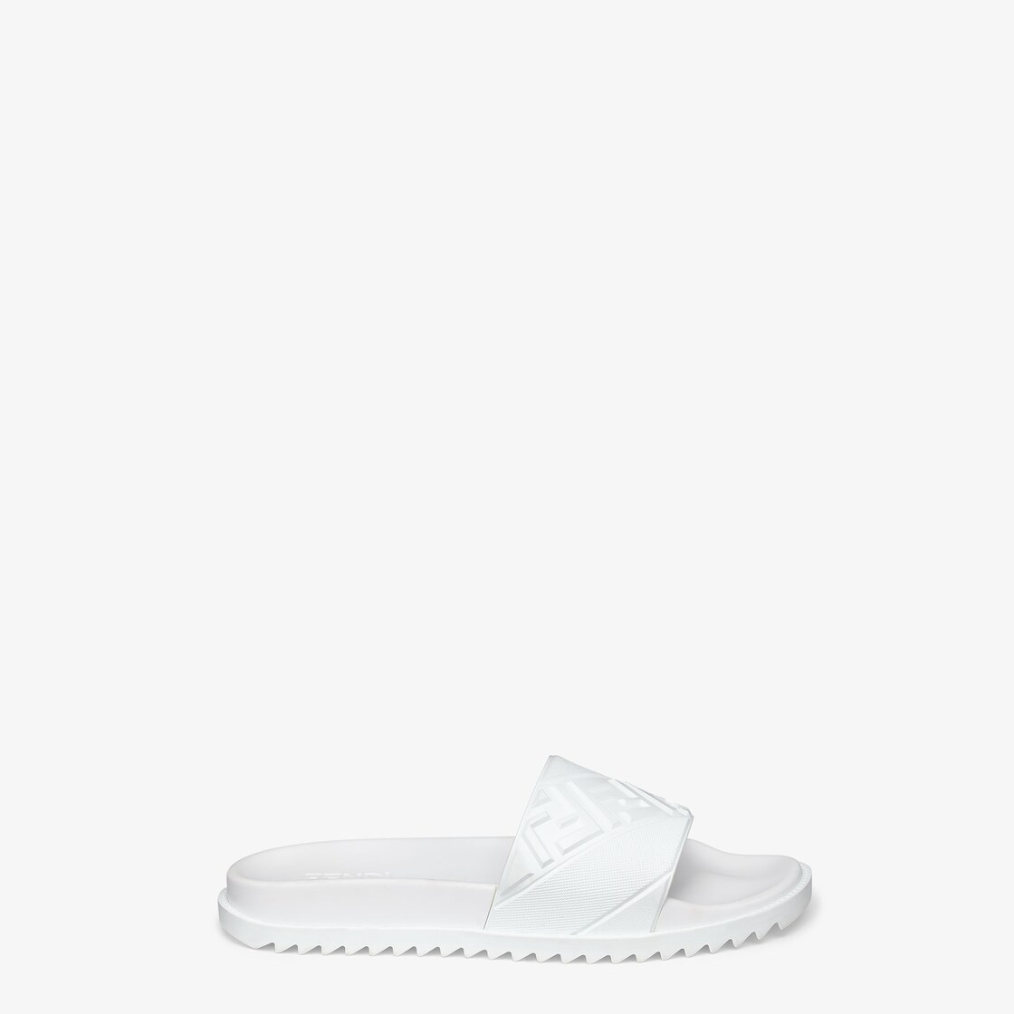 Slides - White rubber slides | Fendi