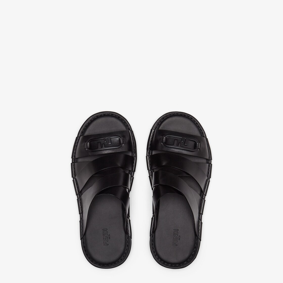 All black 2024 fendi slides