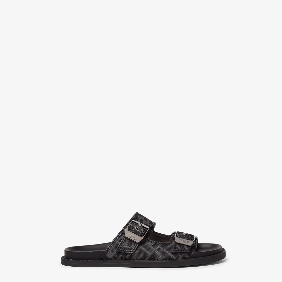 Fendi Feel Sandals - FF jacquard fabric sandals | Fendi