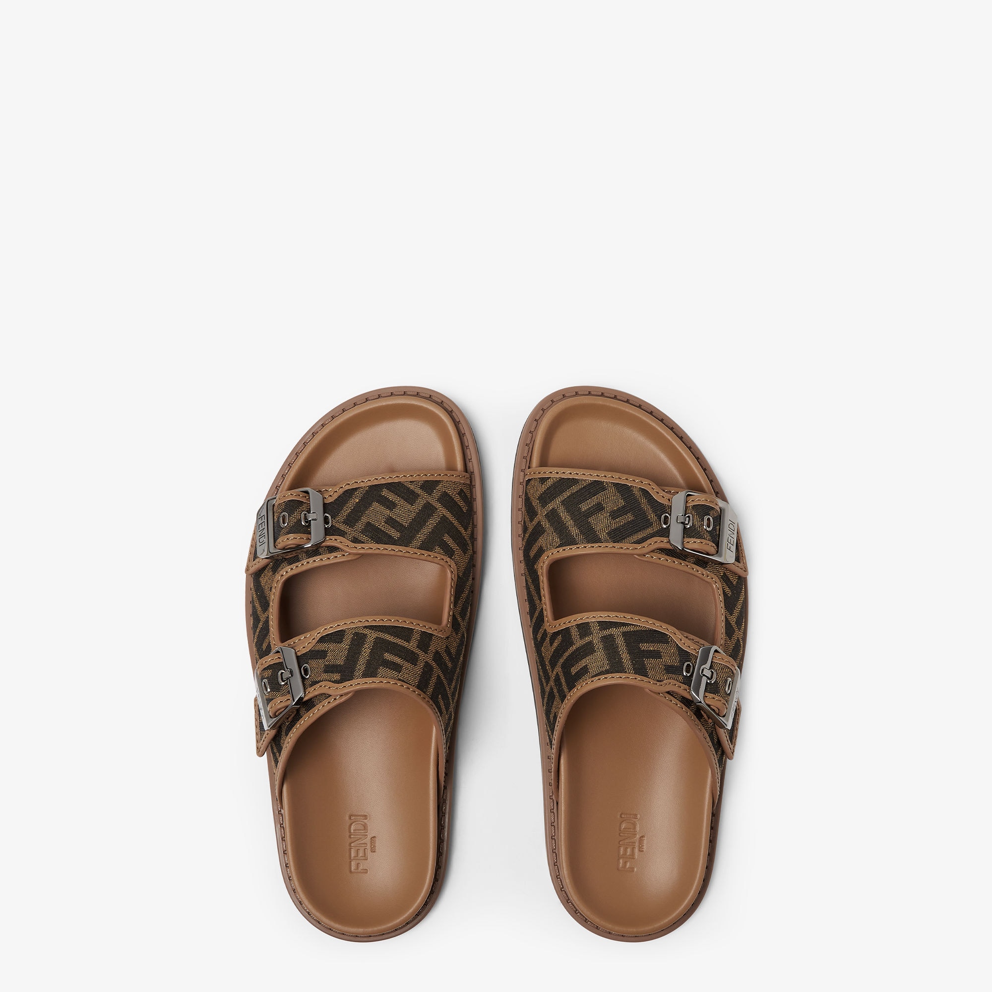 Fendi Feel Sandals Fabric Brown | Fendi Fendi Feel Sandals Fabric Brown | Fendi