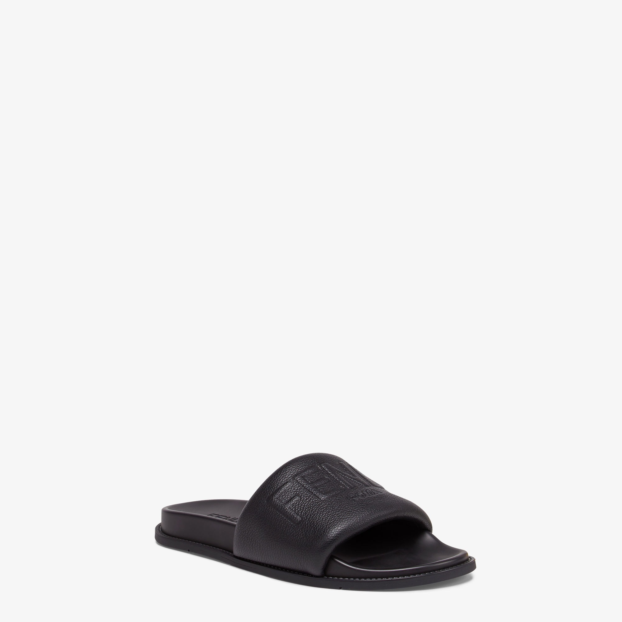 Fendi slides black and white store