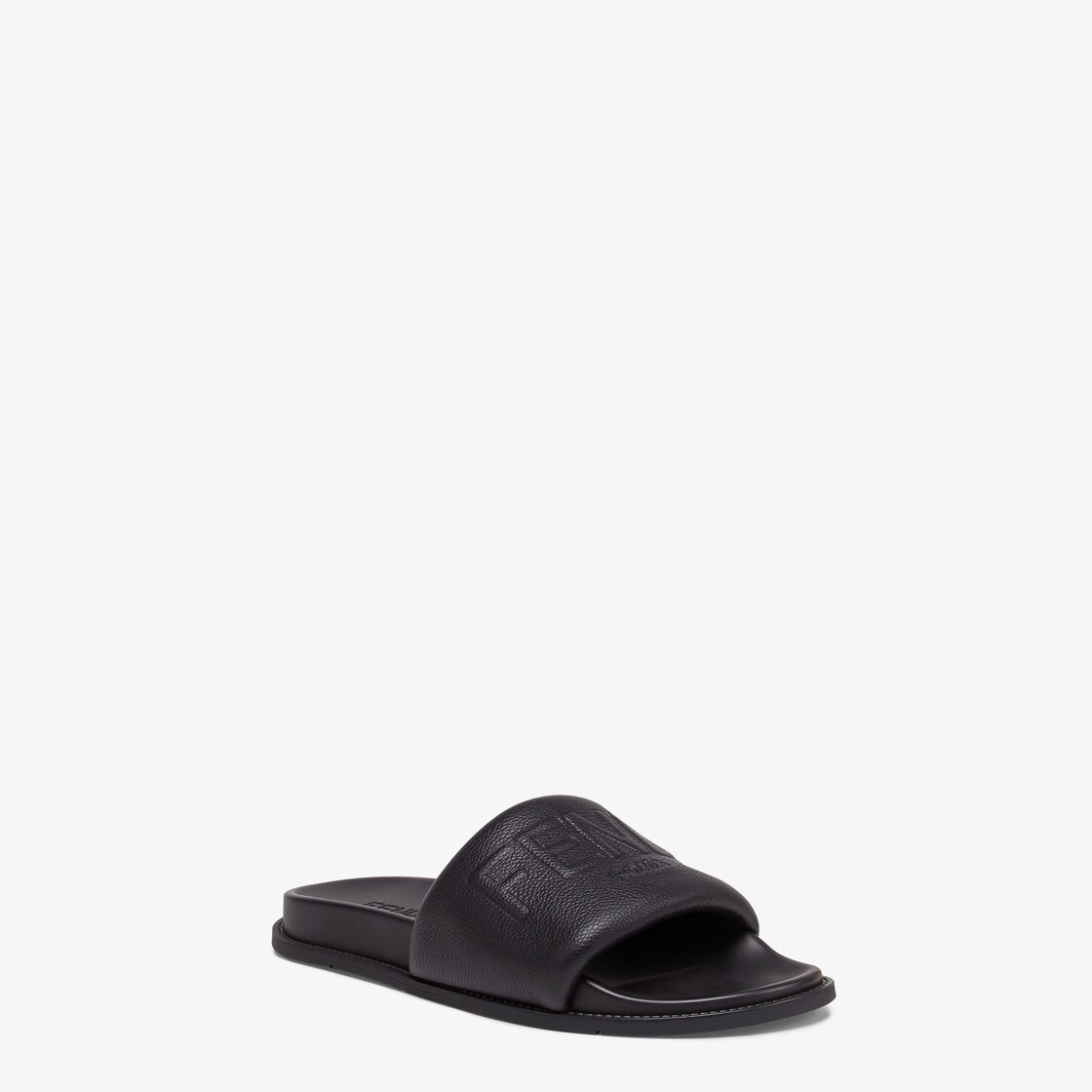 Black and best sale white fendi slides