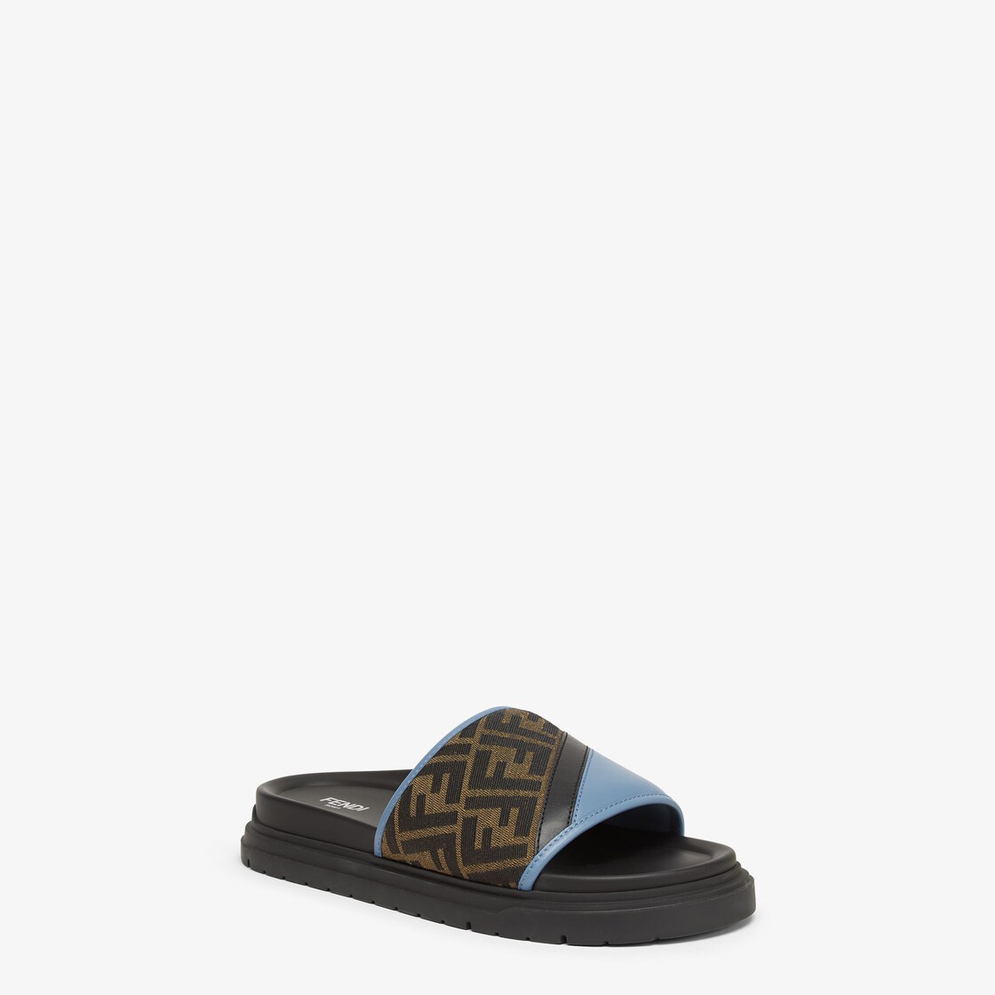 Fendi Diagonal Slides Fabric Brown - Image 2/5