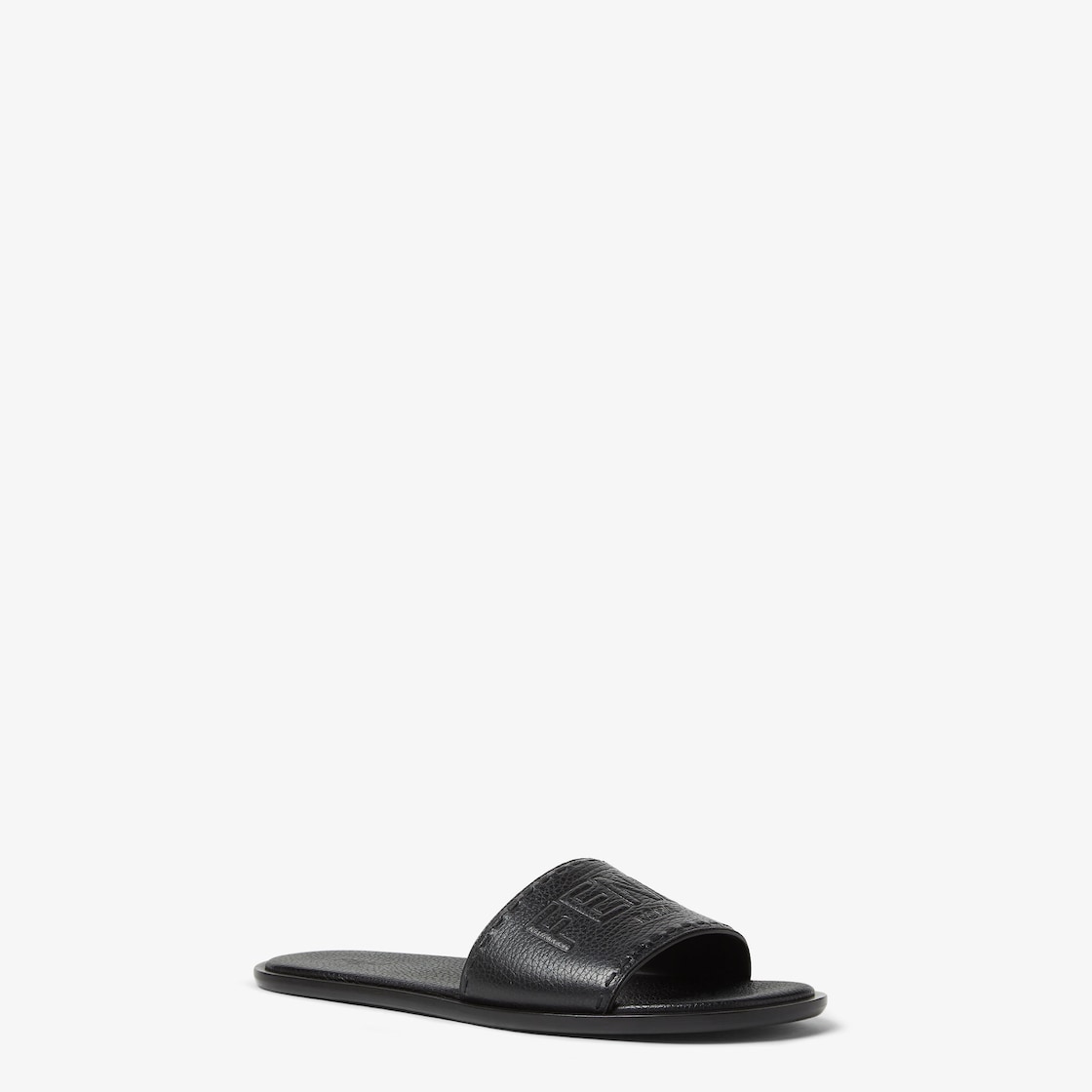 Fendi Roma Leather Slides