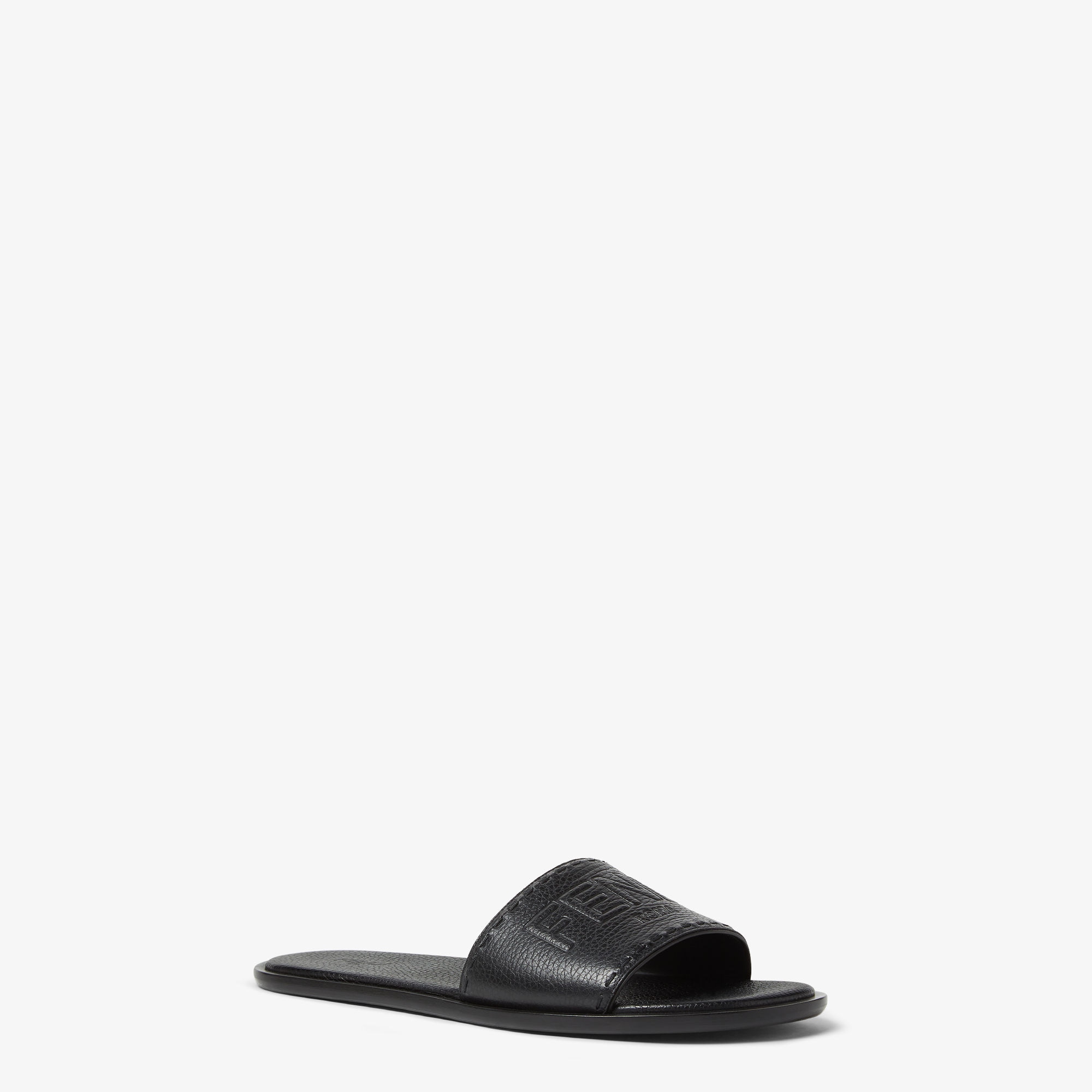 Fendi Roma レザー サンダル レザー ブラック | Fendi Fendi Roma レザー サンダル レザー ブラック | Fendi