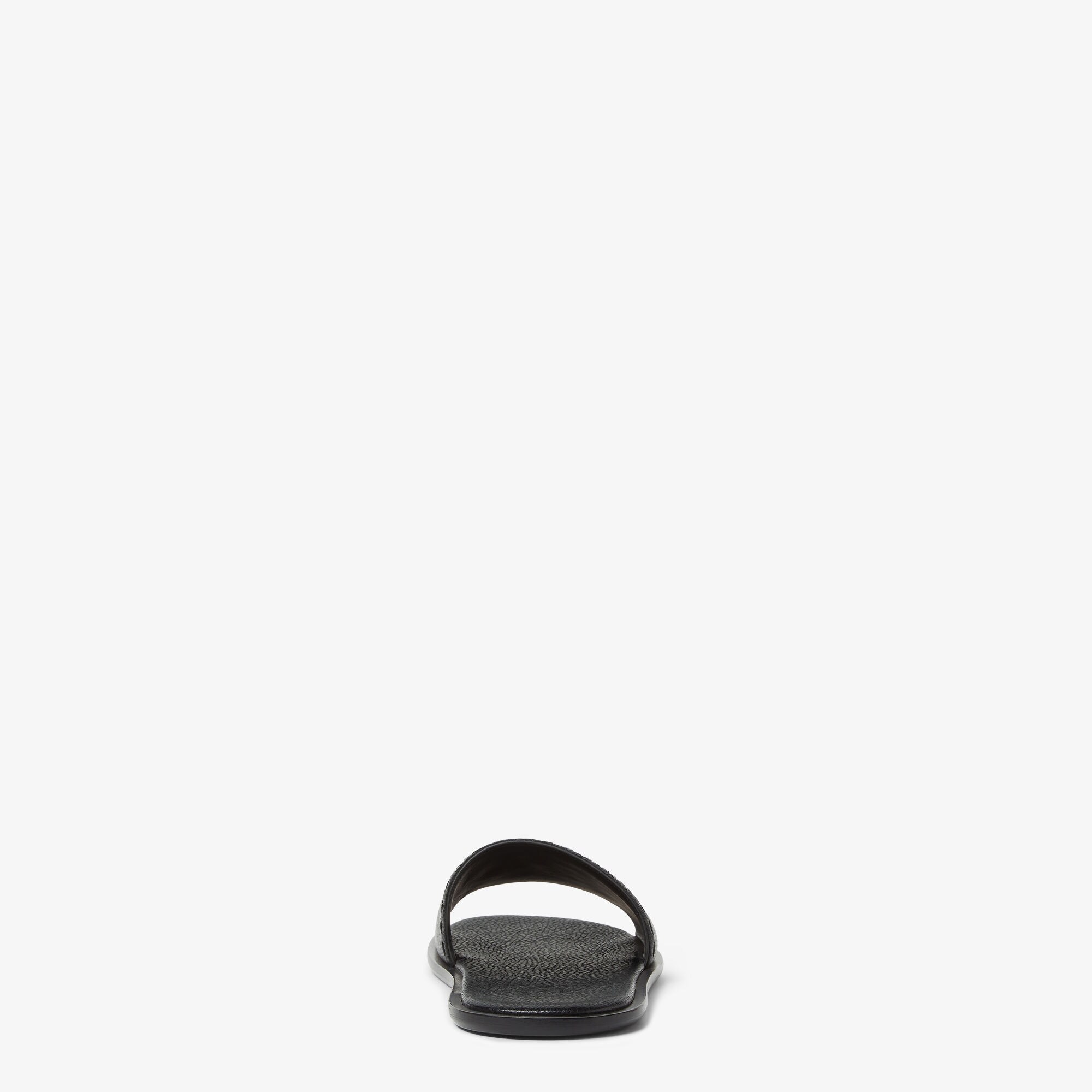 Fendi Roma レザー サンダル レザー ブラック | Fendi