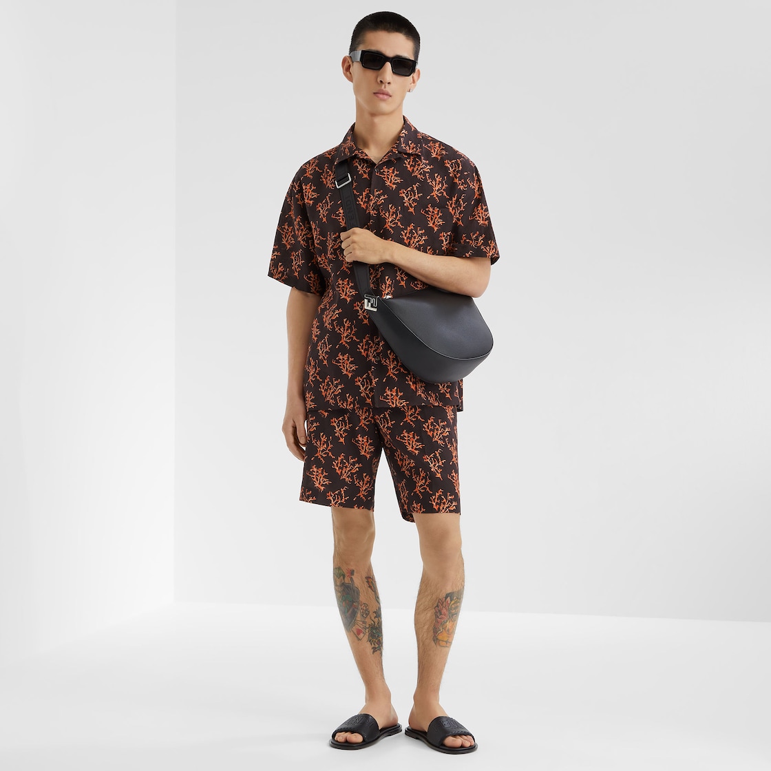 Fendi Roma レザー サンダル