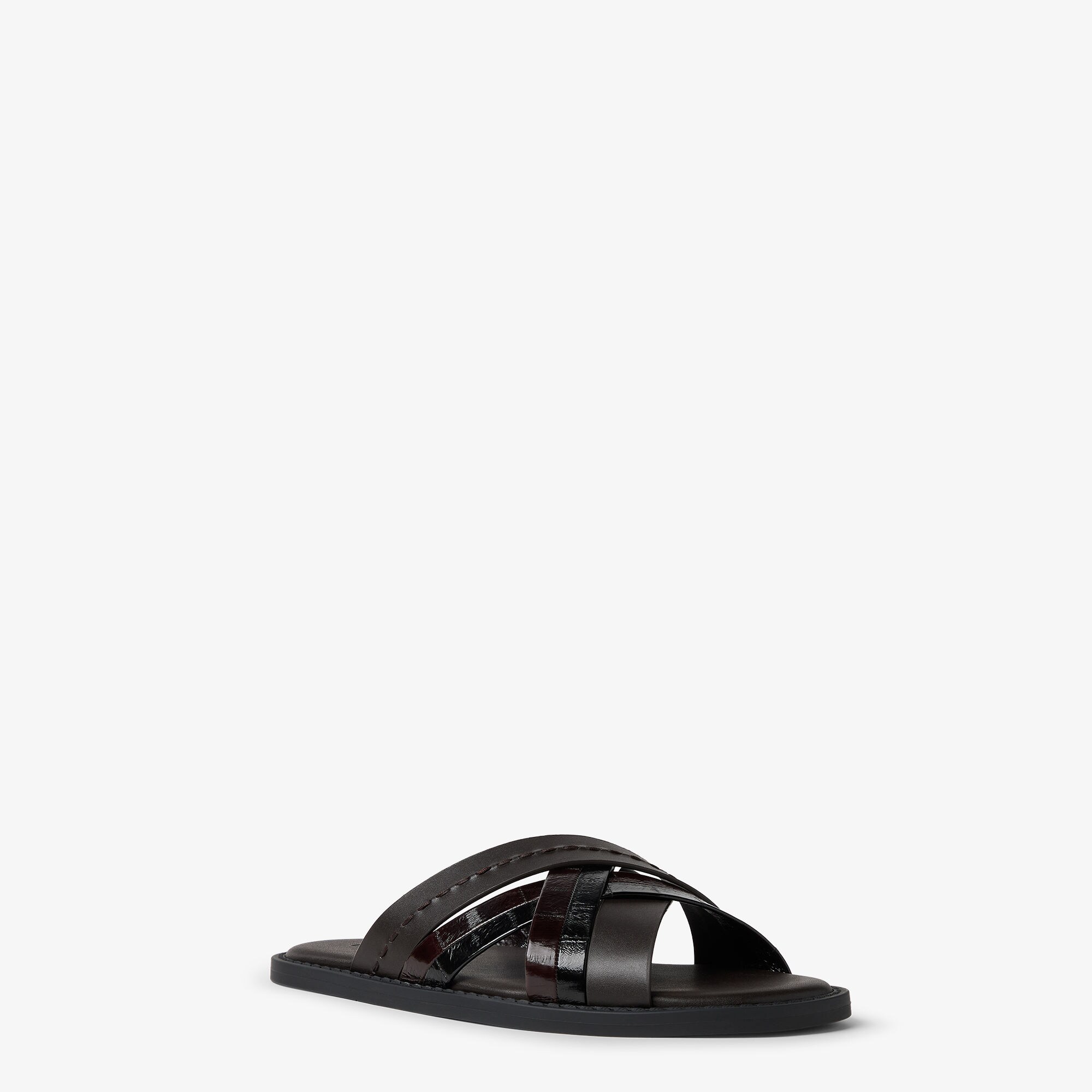 ペカン サンダル レザー ブラウン | Fendi