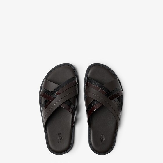 Fendi Sandals with cross-over bands and non-slip rubber soles | Thumbnail 4