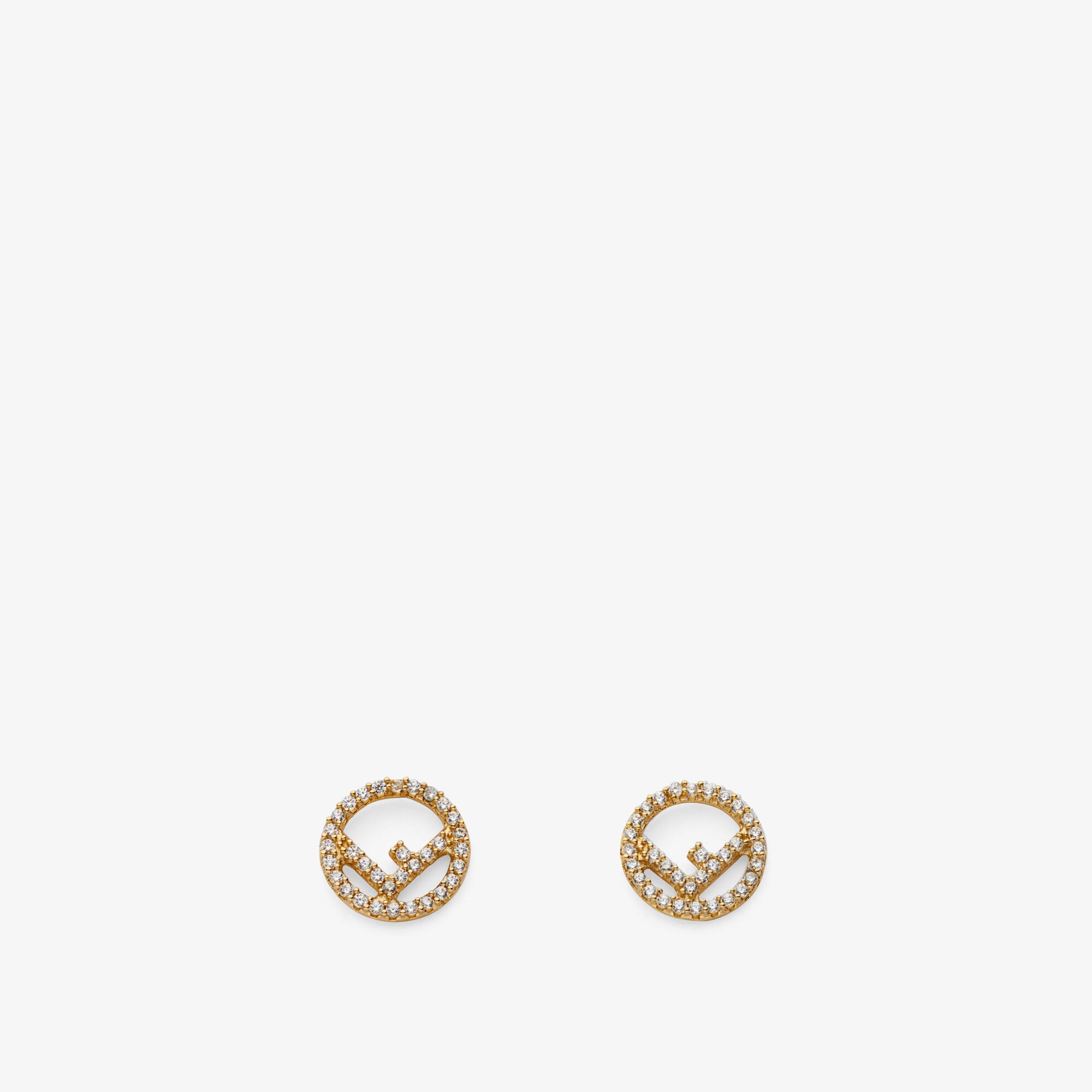 F is fendi earrings gold online