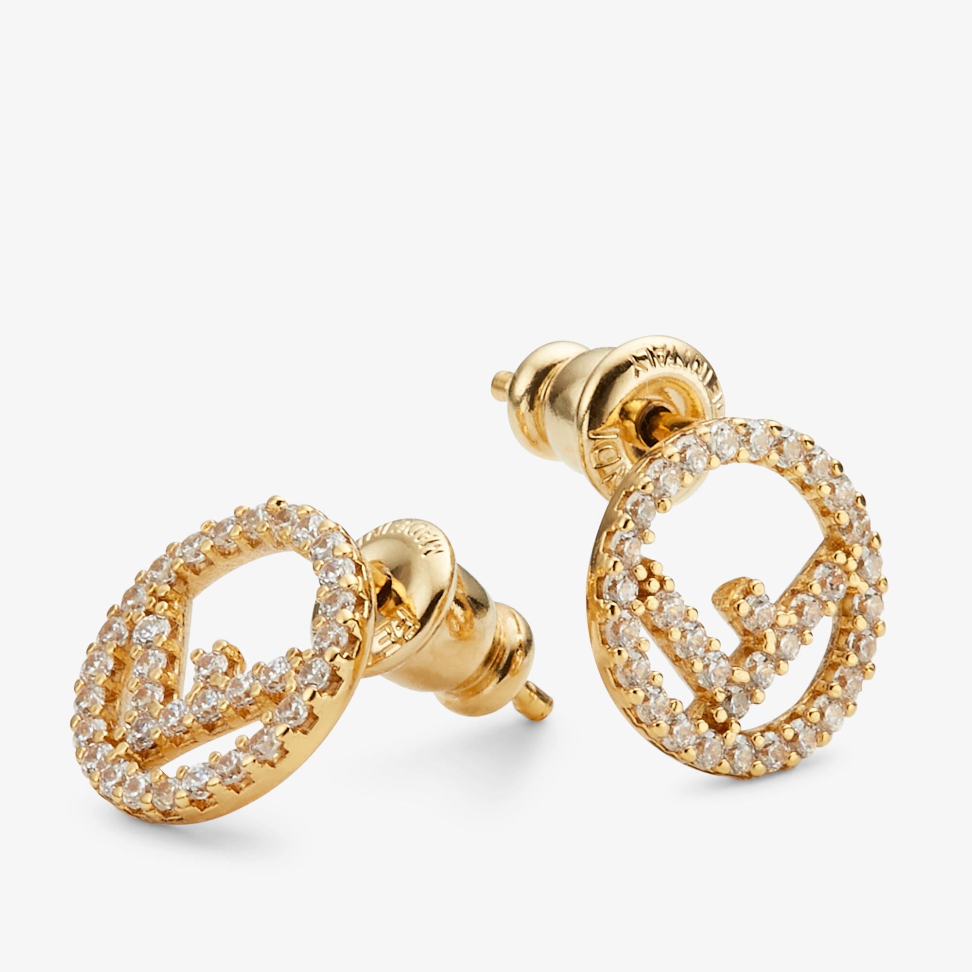 Fendi gold earrings hotsell