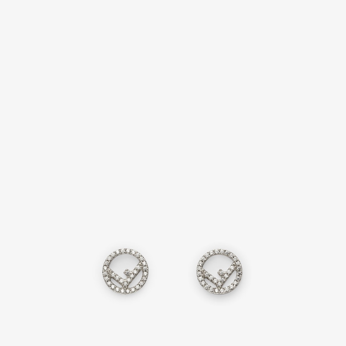 エフ イズ フェンディ ピアス クリスタル シルバー | Fendi エフ イズ フェンディ ピアス クリスタル シルバー | Fendi