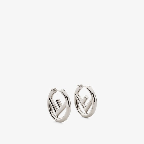 Fendi F Is  Earrings In Silver