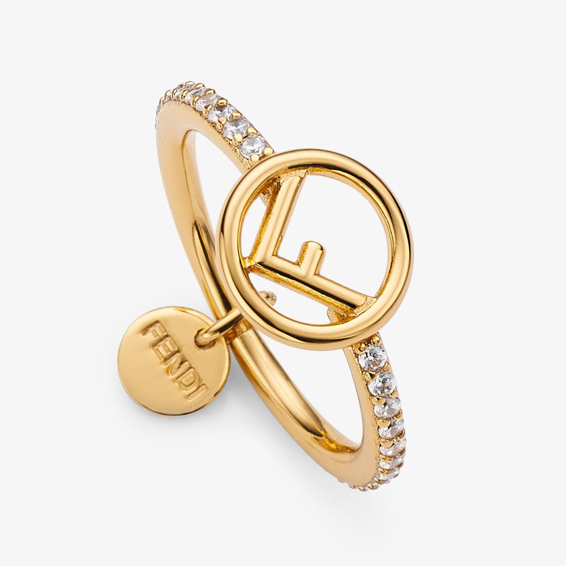 F Is Fendi Ring Crystals Gold - Image 2/2