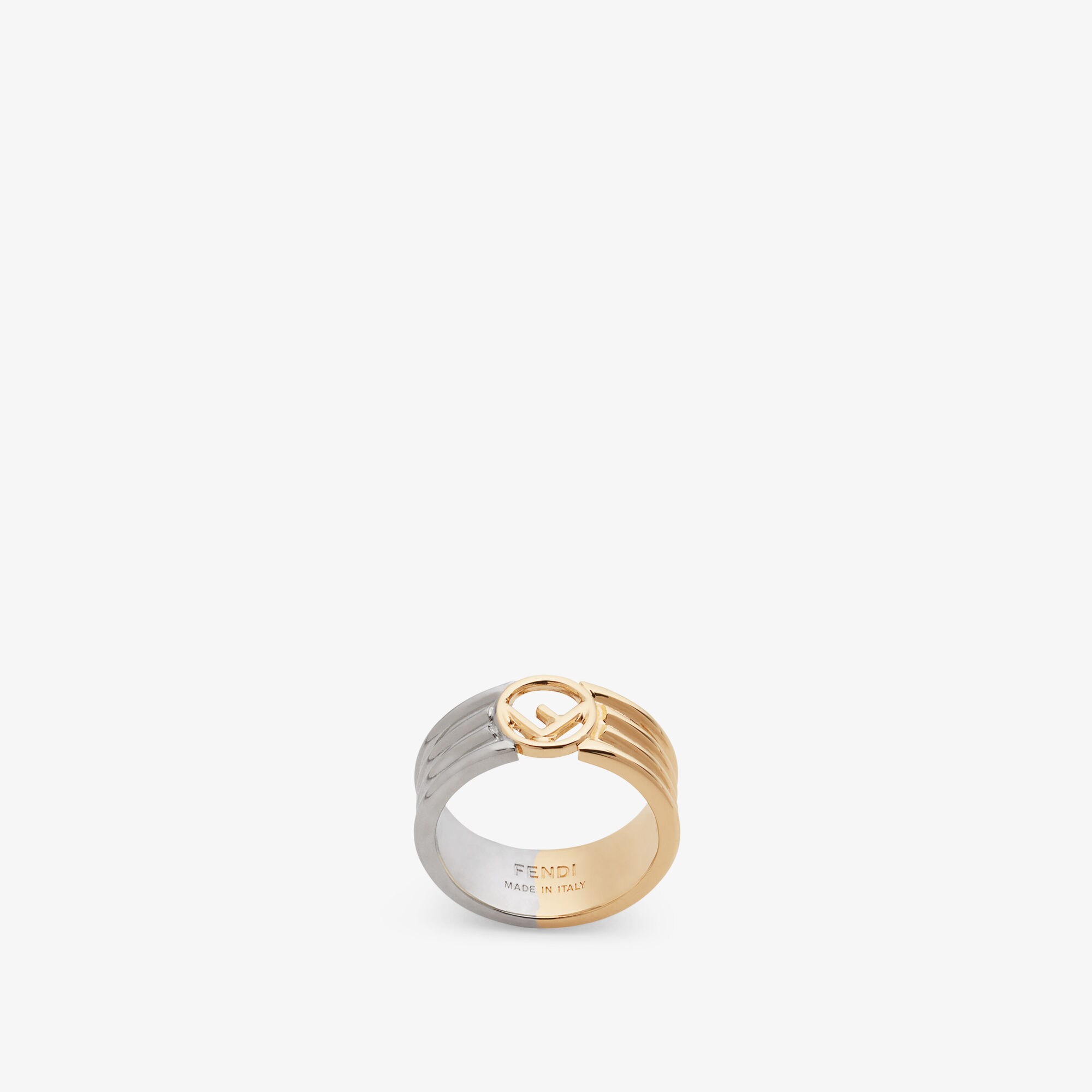 F Is Fendi Ring Metal Silver and gold | Fendi