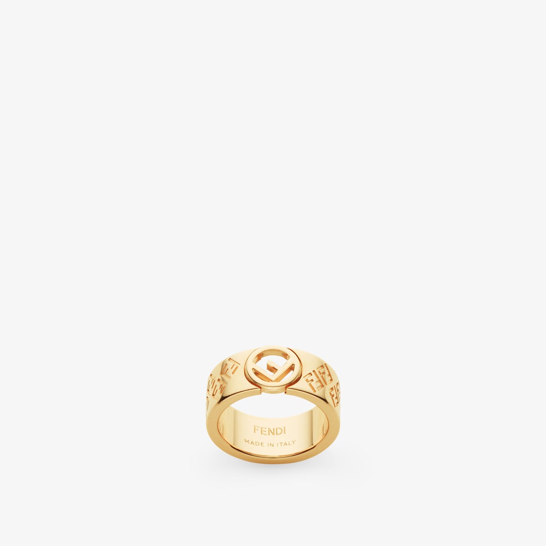 FF Ring - Gold-coloured ring | Fendi