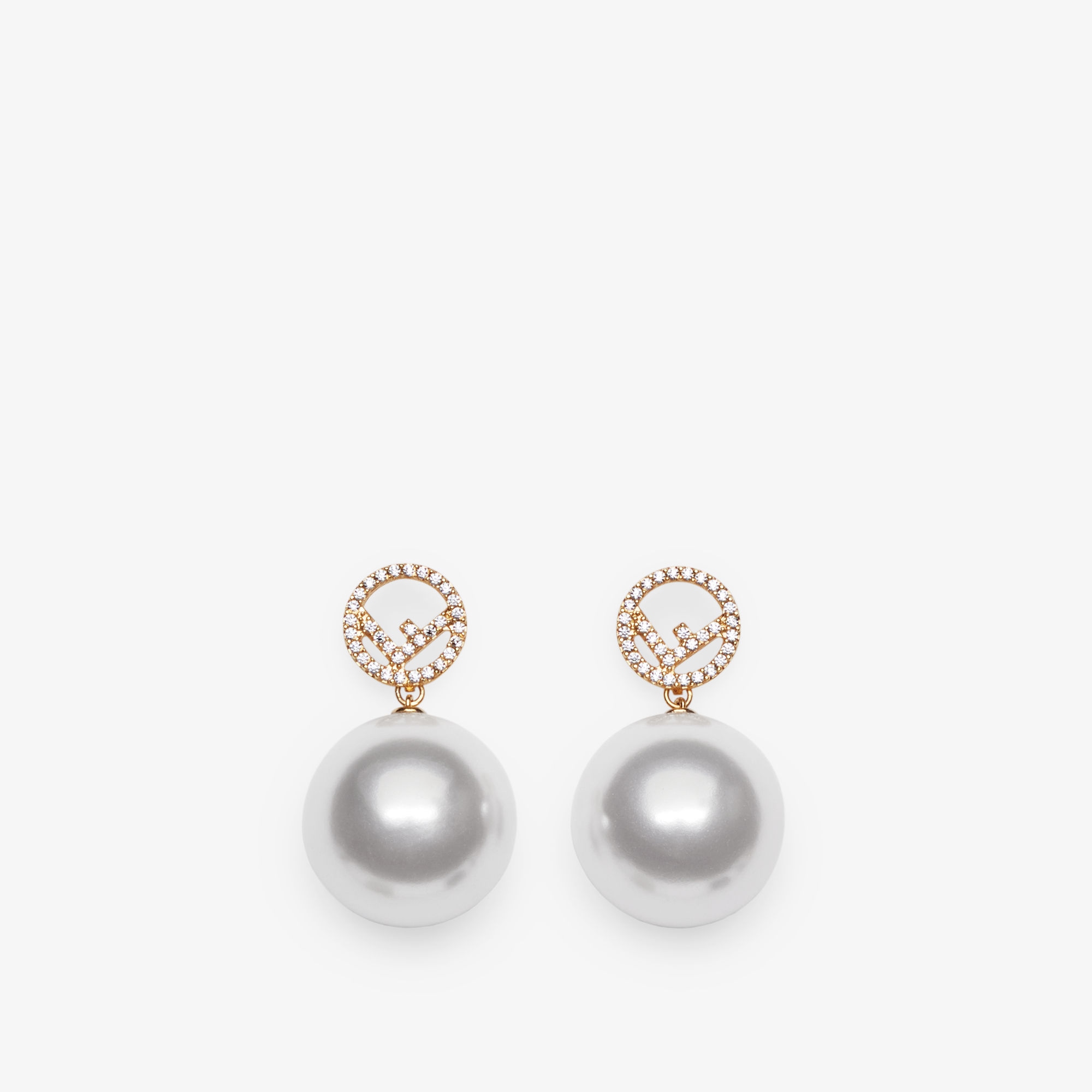 fendi pearl earrings