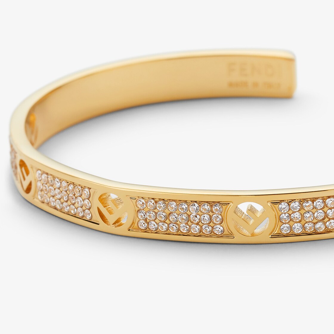 F Is Fendi Bracelet Crystals Gold - Image 2/3