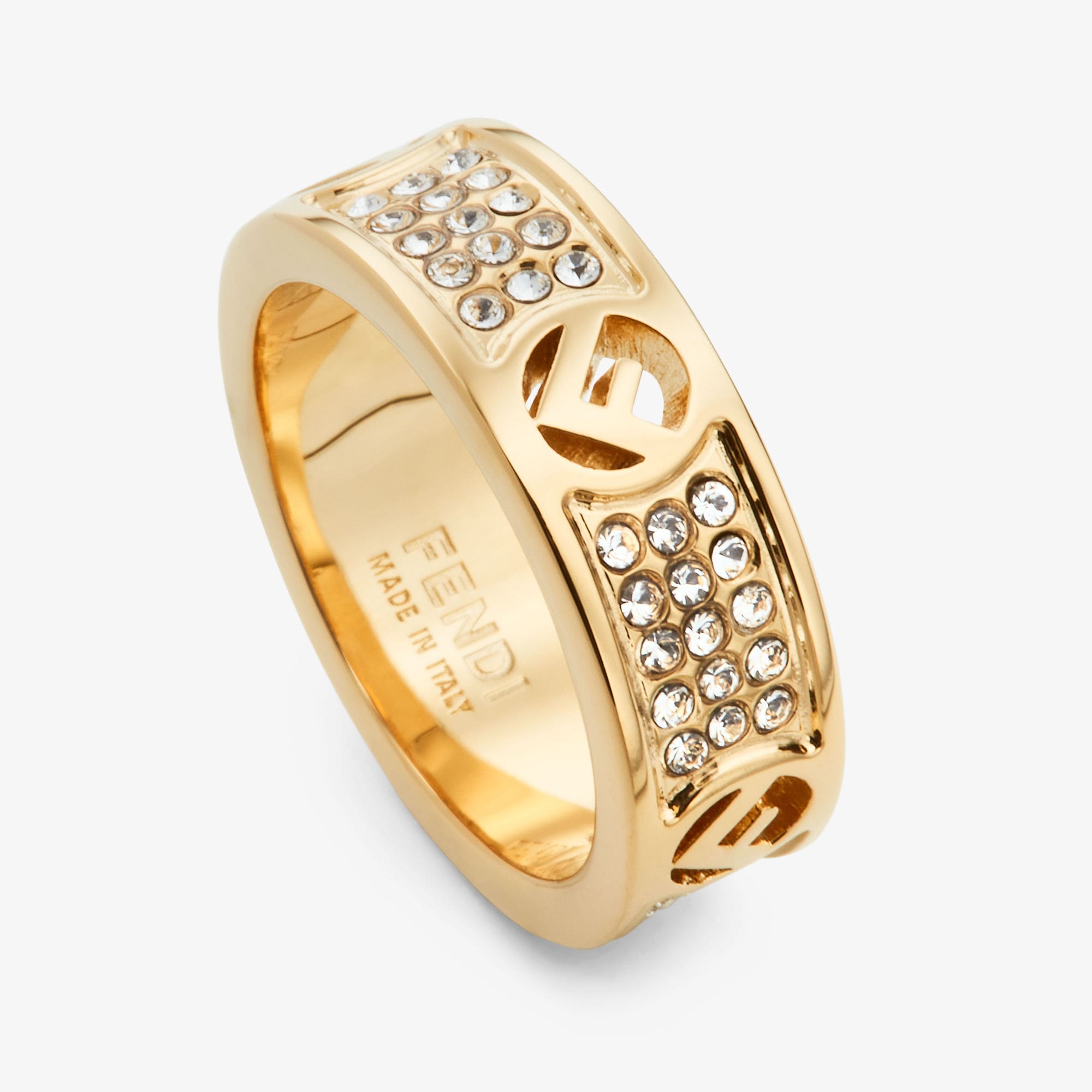 F Is Fendi Ring Crystals Gold | Fendi F Is Fendi Ring Crystals Gold | Fendi