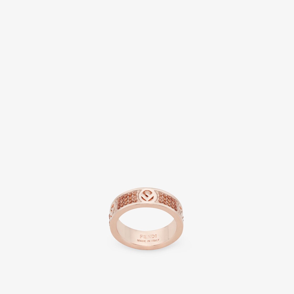 F Is Fendi Ring - Rose gold-coloured ring | Fendi