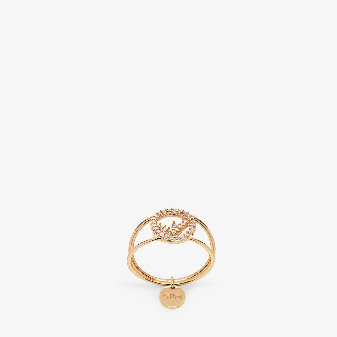 F Is Fendi Ring Crystals Gold | Fendi F Is Fendi Ring Crystals Gold | Fendi