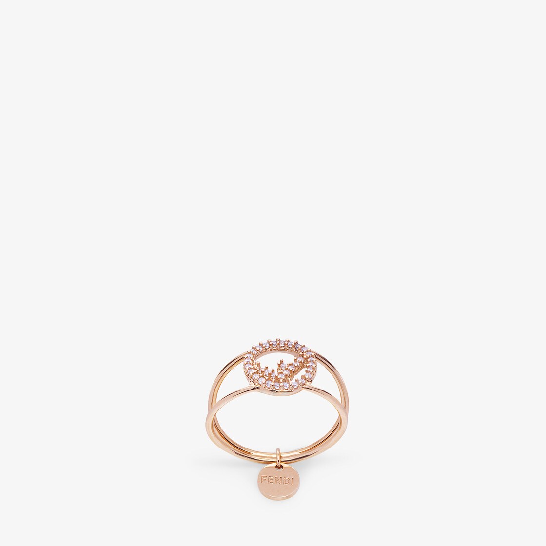 F Is Fendi Ring - Rose gold-colored ring | Fendi