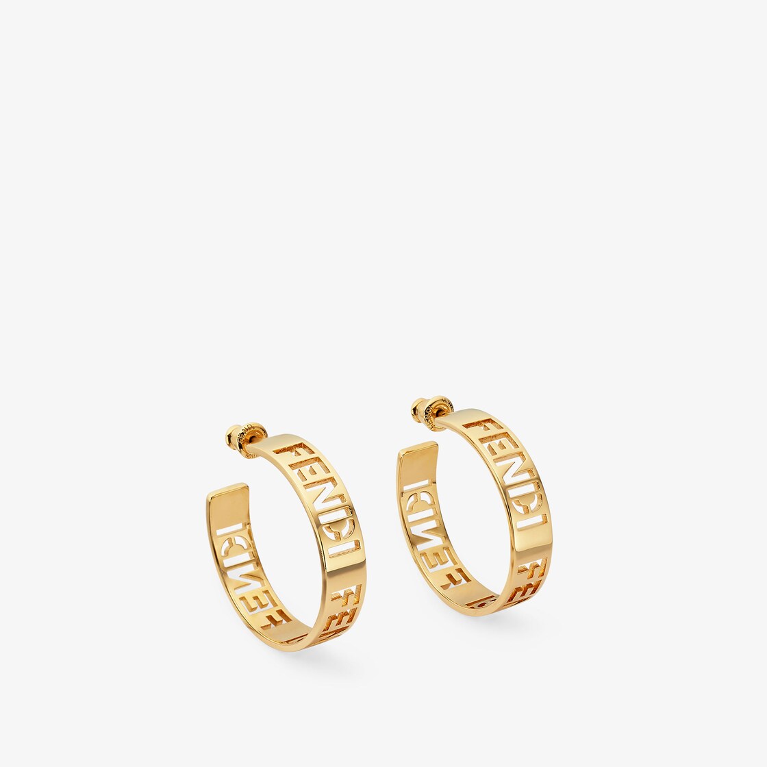 Fendi Earring with Logo - Metallic - Rings