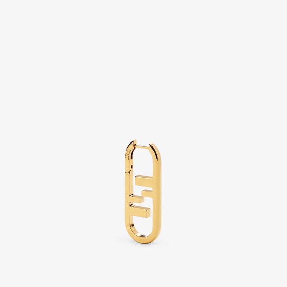 Fendi O'lock Single Earring In Gold