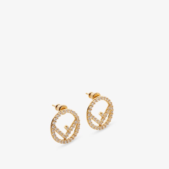 Fendi F Is  Earrings In Gold