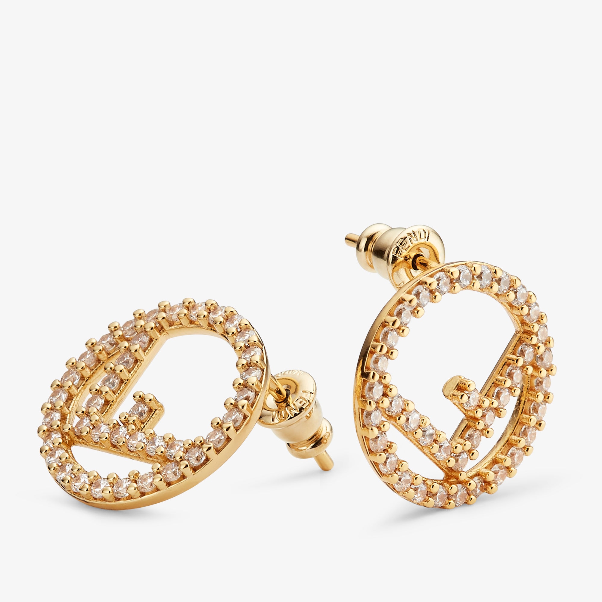 エフ イズ フェンディ ピアス クリスタル ゴールド | Fendi エフ イズ フェンディ ピアス クリスタル ゴールド | Fendi