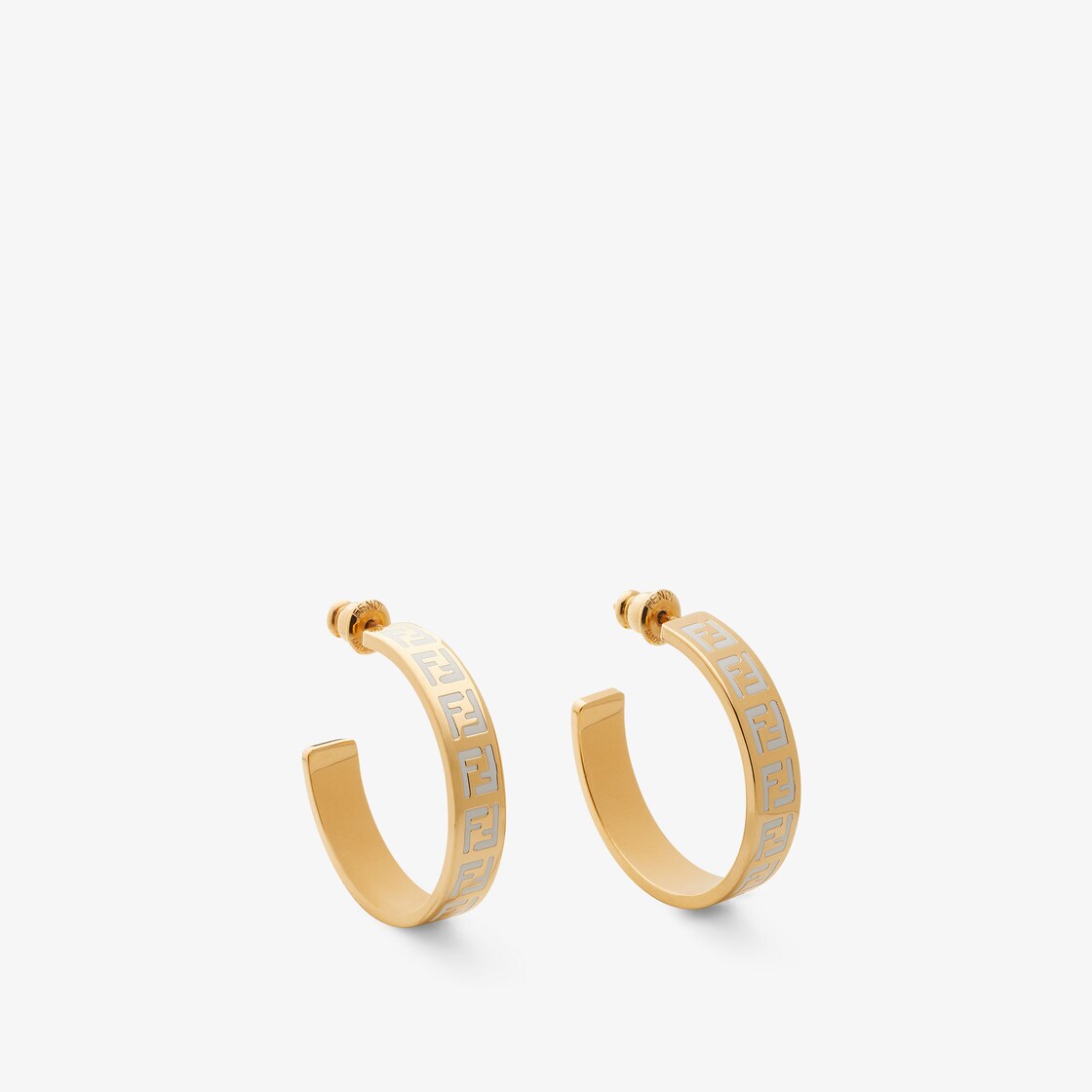 Original Fendi Rose Gold Hoops Earrings 