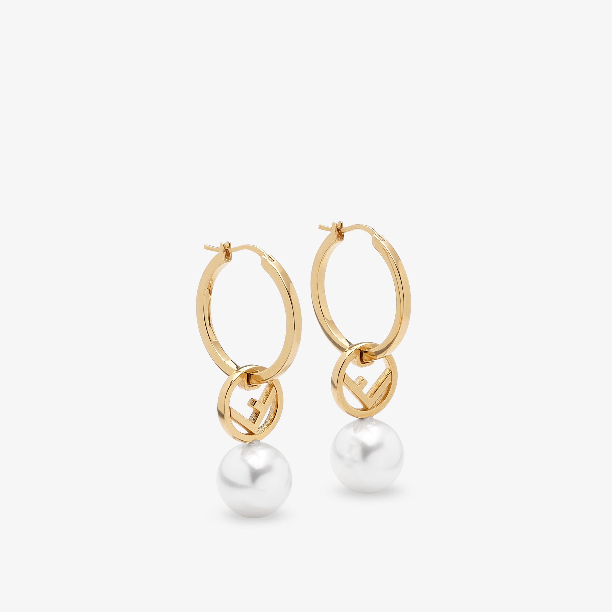 Fendi logo earrings best sale