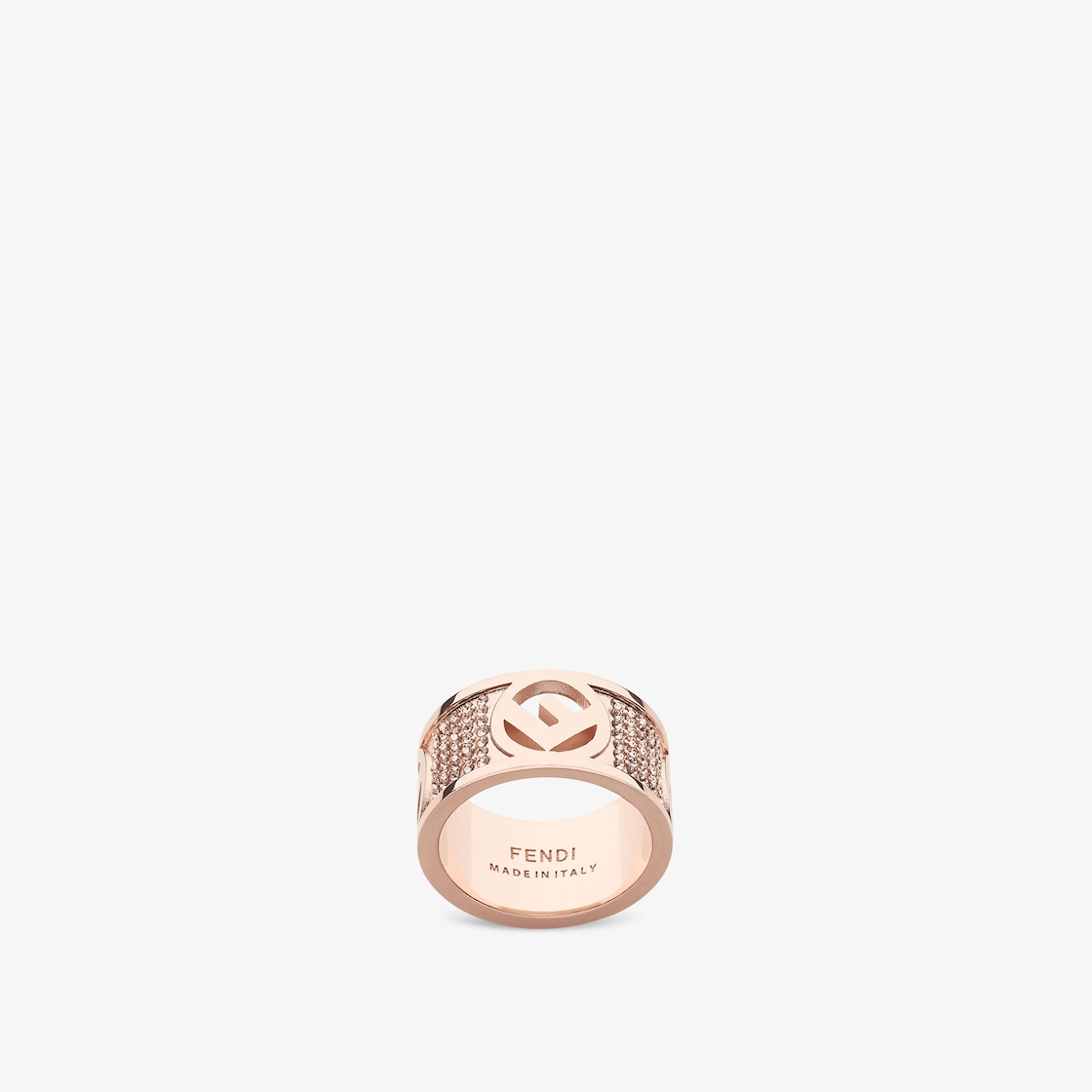 F Is Fendi Ring - Rose-gold-coloured ring | Fendi