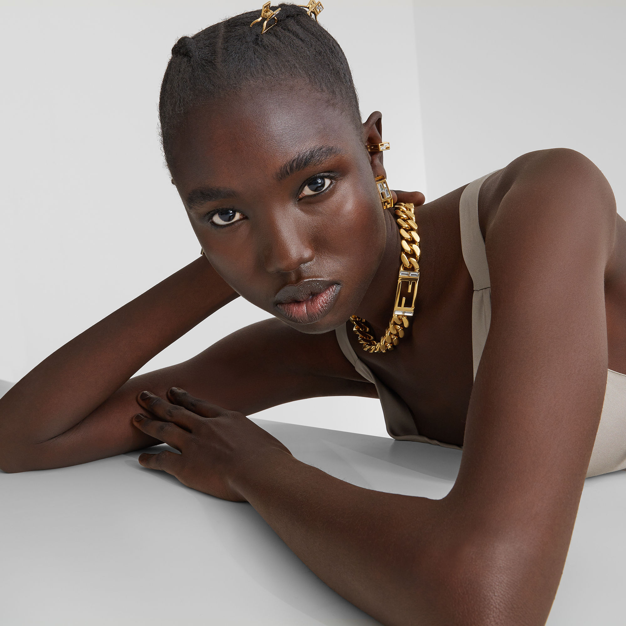 fendi baguette earrings