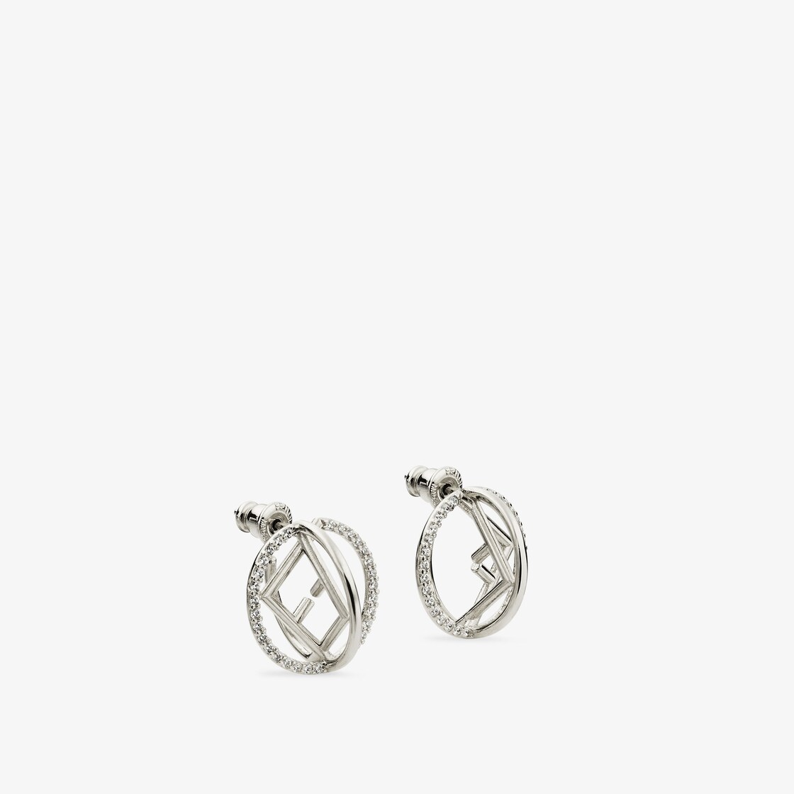 F is Fendi Earrings - Silver-coloured earrings