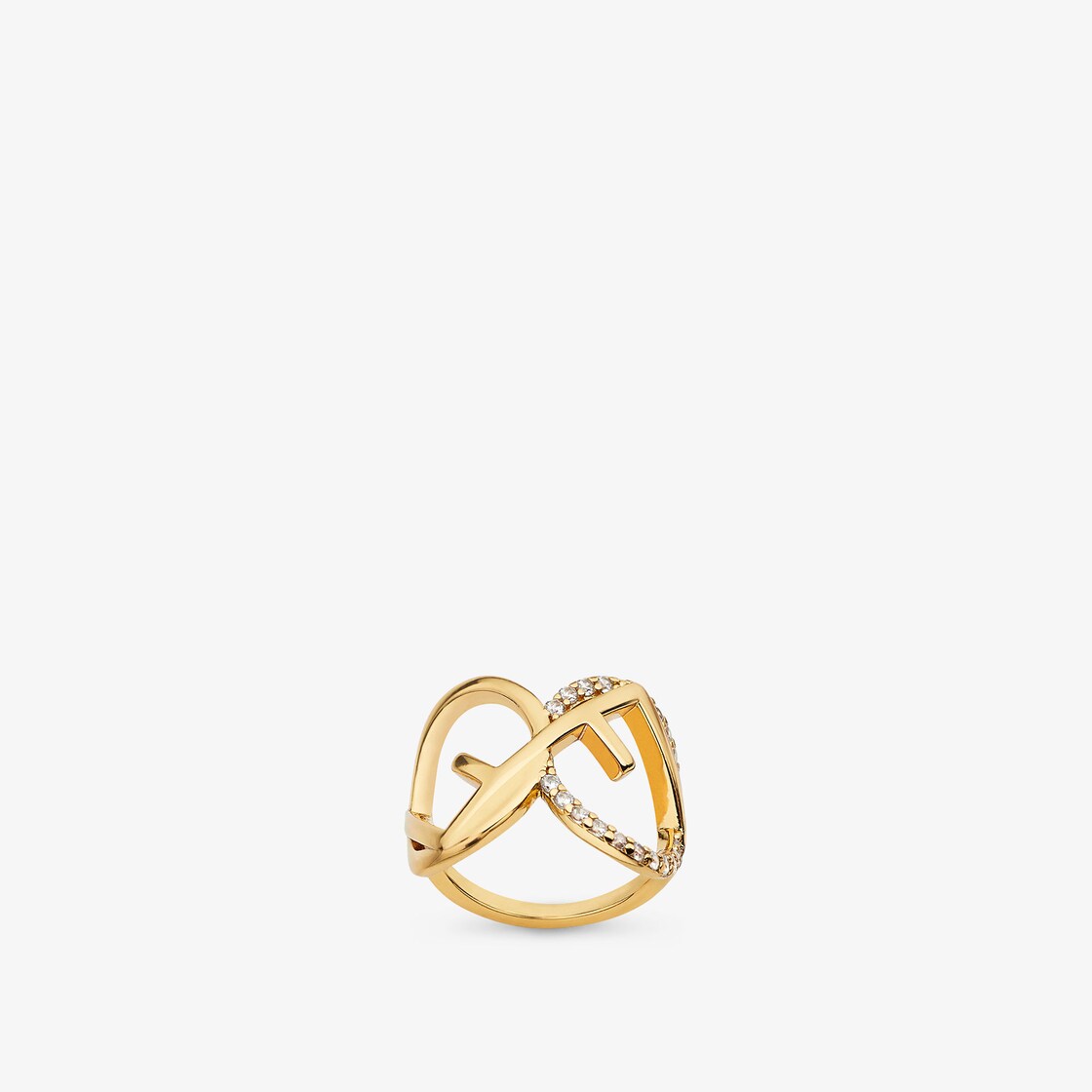 F is Fendi Ring Gold finish Gold | Fendi