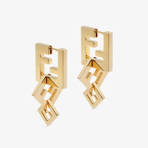 Fendi Forever  Earrings In Gold
