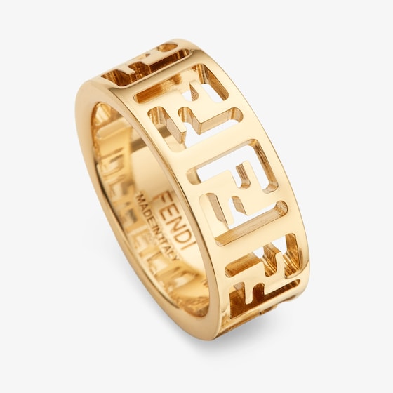 Fendi Wide-band ring with FF cut-out motif | Thumbnail 2