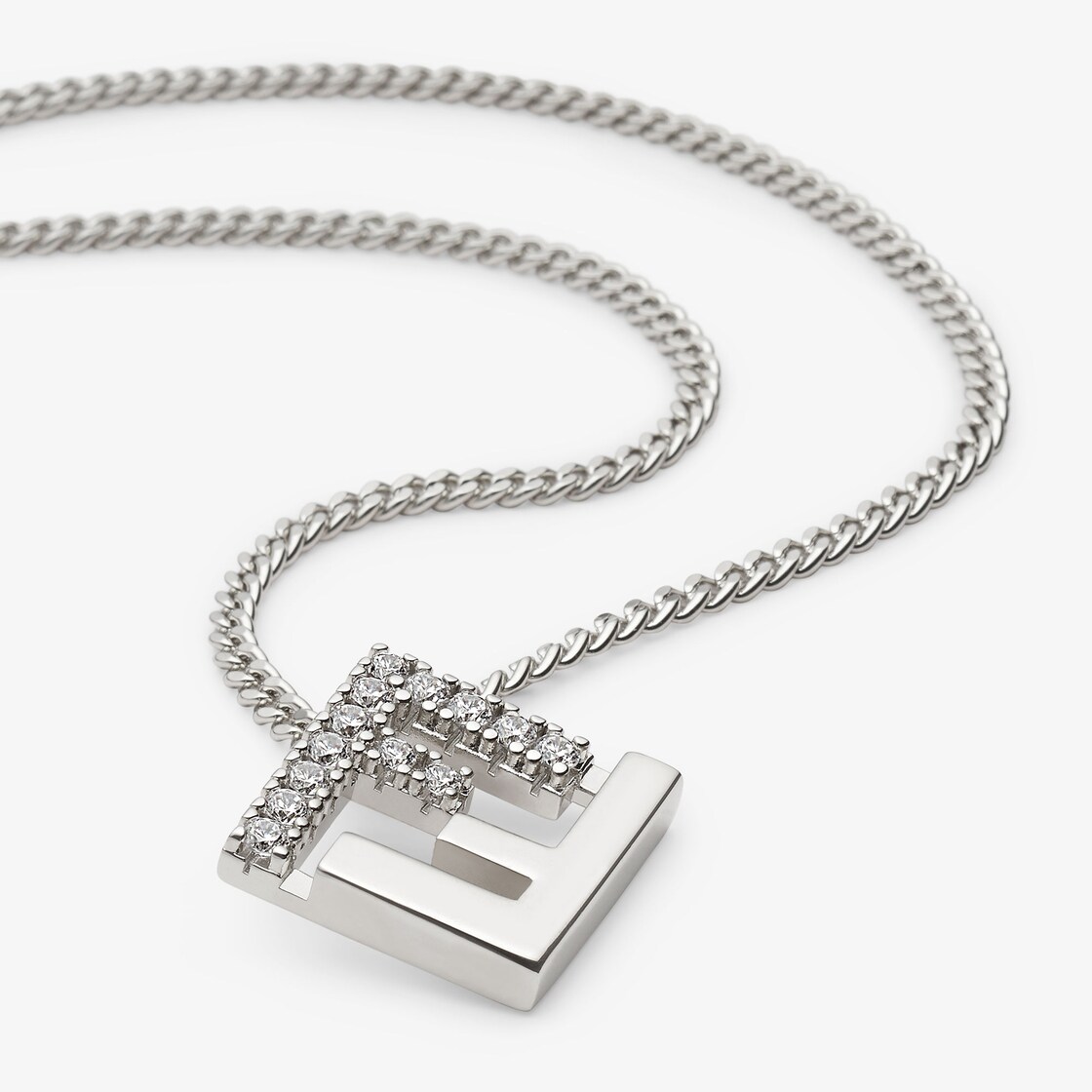 Forever Fendi necklace Silver finish Silver - Image 2/2