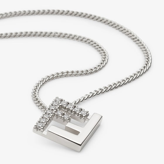 Fendi Fine chain necklace with FF pendant | Thumbnail 2